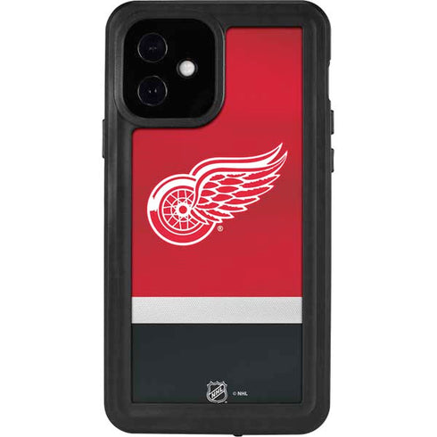 NHL Detroit Red Wings Jersey iPhone 12 Waterproof Case