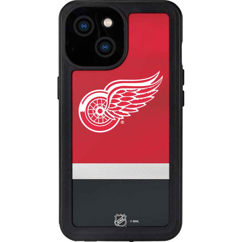 NHL Detroit Red Wings Jersey iPhone 13 Mini Waterproof Case