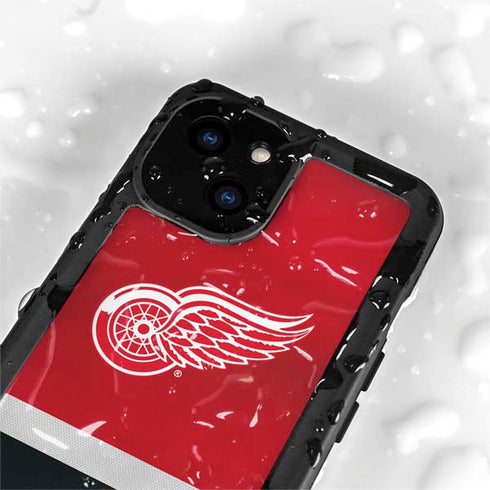 NHL Detroit Red Wings Jersey iPhone 13 Mini Waterproof Case