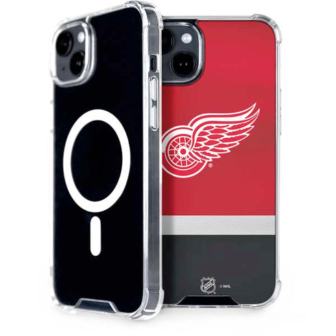 NHL Detroit Red Wings Jersey iPhone 15 Plus MagSafe Case