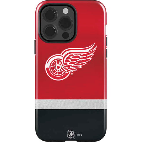 NHL Detroit Red Wings Jersey iPhone 15 Pro Impact Case