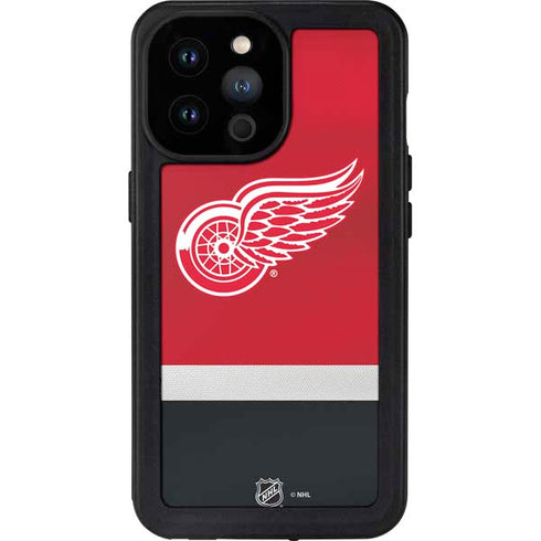 NHL Detroit Red Wings Jersey iPhone 14 Pro Max Waterproof Case