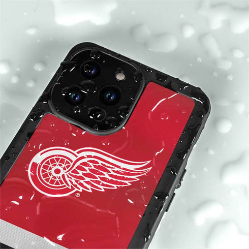 NHL Detroit Red Wings Jersey iPhone 14 Pro Max Waterproof Case