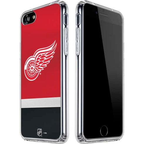 NHL Detroit Red Wings Jersey iPhone SE (2nd & 3rd Gen) Clear Case