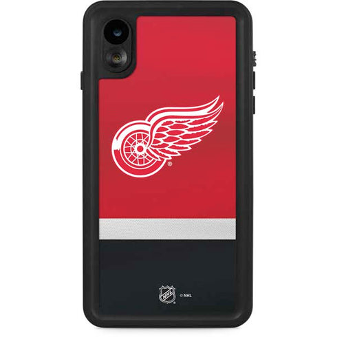 NHL Detroit Red Wings Jersey iPhone XR Waterproof Case