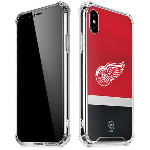 NHL Detroit Red Wings Jersey iPhone XS Max Clear Case