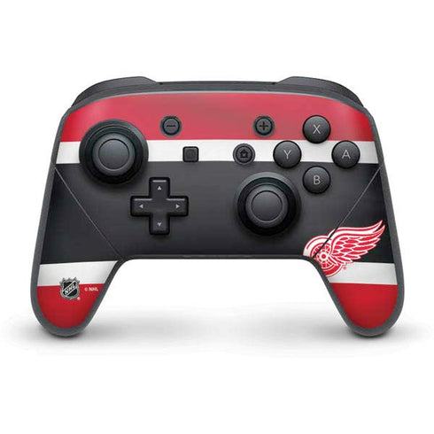NHL Detroit Red Wings Jersey Nintendo Switch Pro Controller Skin