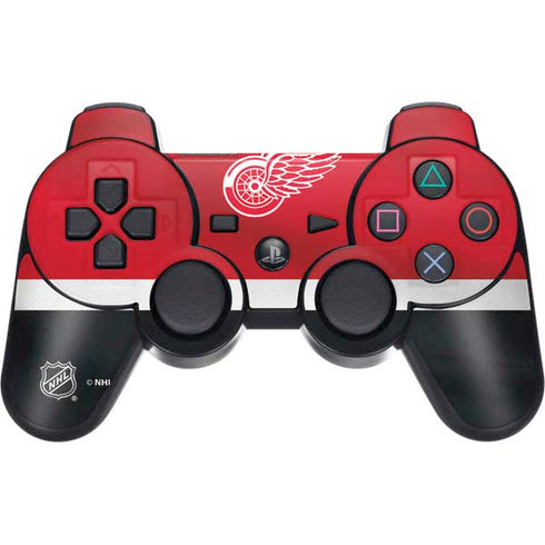NHL Detroit Red Wings Jersey PS3 Dual Shock wireless controller Skin