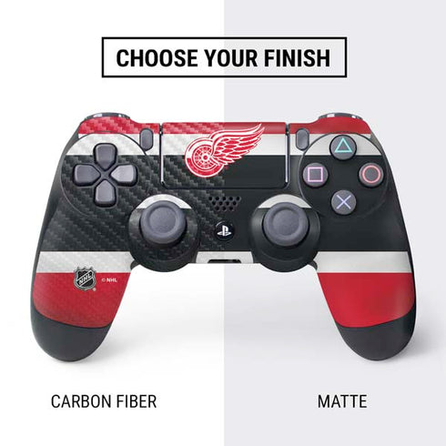 NHL Detroit Red Wings Jersey PS4 Controller Skin