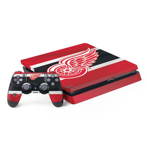 NHL Detroit Red Wings Jersey PS4 Slim Bundle Skin