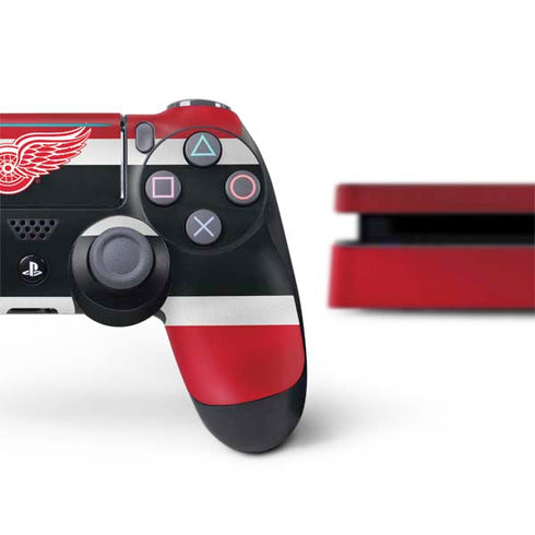 NHL Detroit Red Wings Jersey PS4 Slim Bundle Skin
