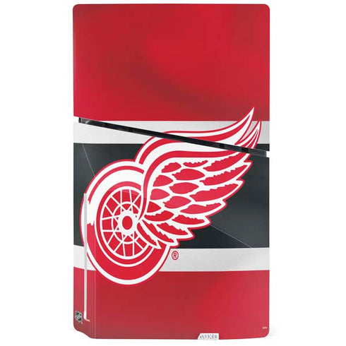 NHL Detroit Red Wings Jersey PS5 Slim Disk Console Skin
