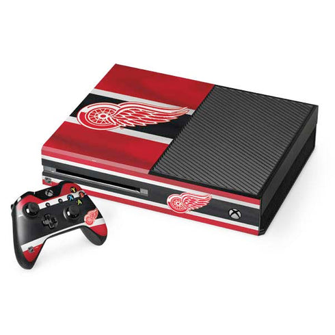 NHL Detroit Red Wings Jersey Xbox One Console and Controller Bundle Skin