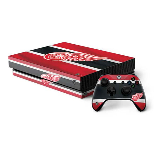 NHL Detroit Red Wings Jersey Xbox One X Bundle Skin