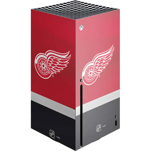 NHL Detroit Red Wings Jersey Xbox Series X Console Skin