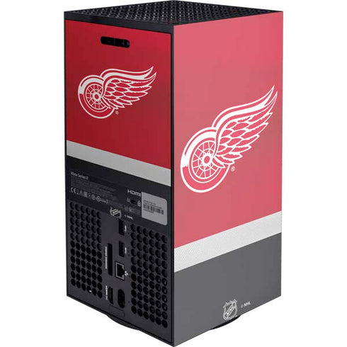 NHL Detroit Red Wings Jersey Xbox Series X Console Skin
