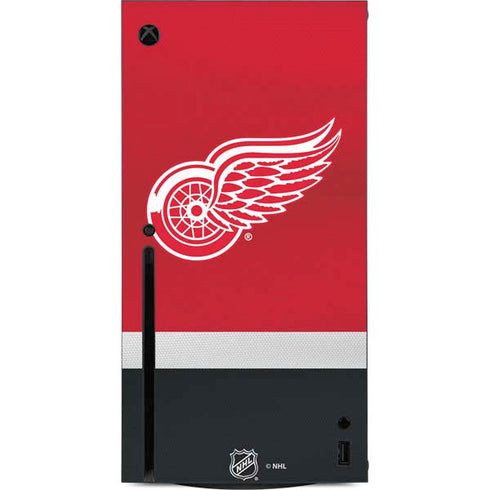 NHL Detroit Red Wings Jersey Xbox Series X Console Skin