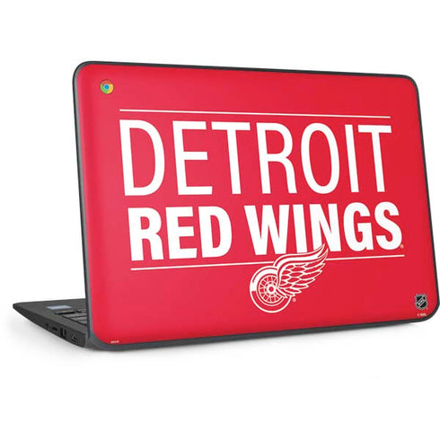 NHL Detroit Red Wings Lineup HP Chromebook Skin