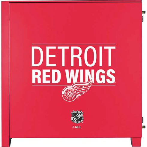 NHL Detroit Red Wings Lineup Corsair 4000D Tempered Glass Mid-Tower ATX Case Skin
