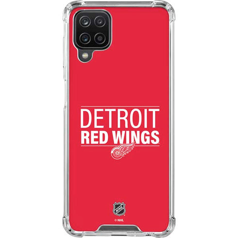 NHL Detroit Red Wings Lineup Galaxy A12 Clear Case