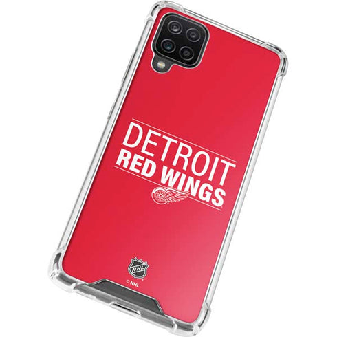 NHL Detroit Red Wings Lineup Galaxy A12 Clear Case