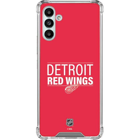 NHL Detroit Red Wings Lineup Galaxy A13 5G Clear Case