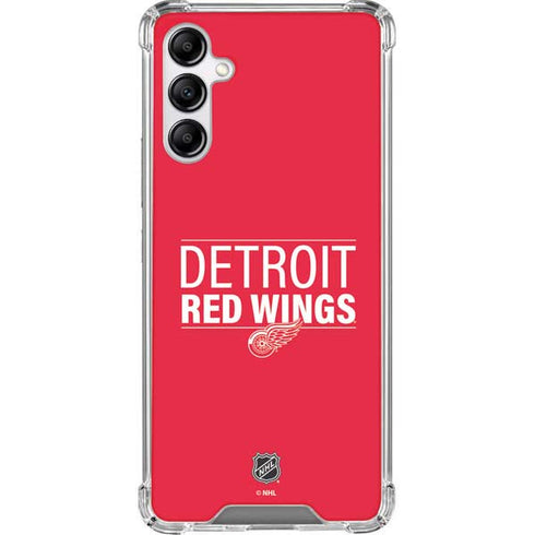NHL Detroit Red Wings Lineup Galaxy A14 5G Clear Case