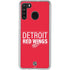 NHL Detroit Red Wings Lineup Galaxy A21 Clear Case