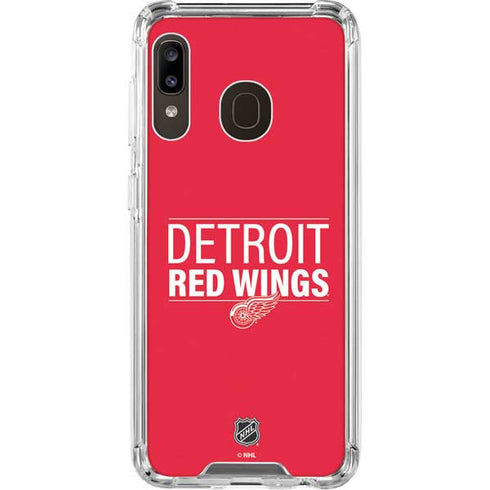 NHL Detroit Red Wings Lineup Galaxy A30 Clear Case
