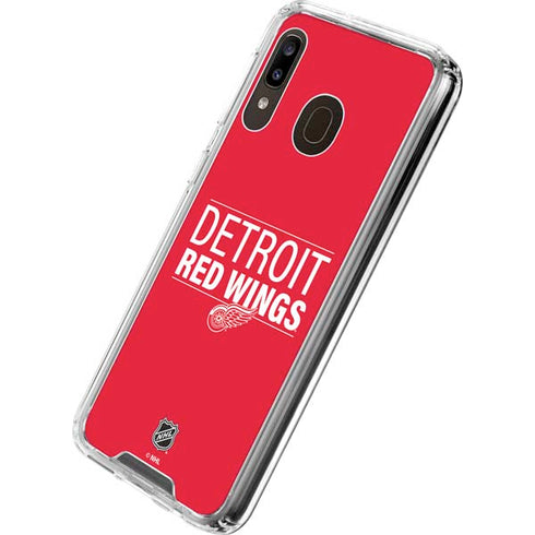NHL Detroit Red Wings Lineup Galaxy A30 Clear Case