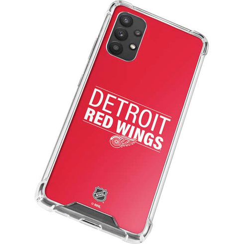 NHL Detroit Red Wings Lineup Galaxy A32 5G Clear Case
