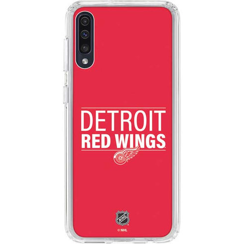 NHL Detroit Red Wings Lineup Galaxy A50 Clear Case