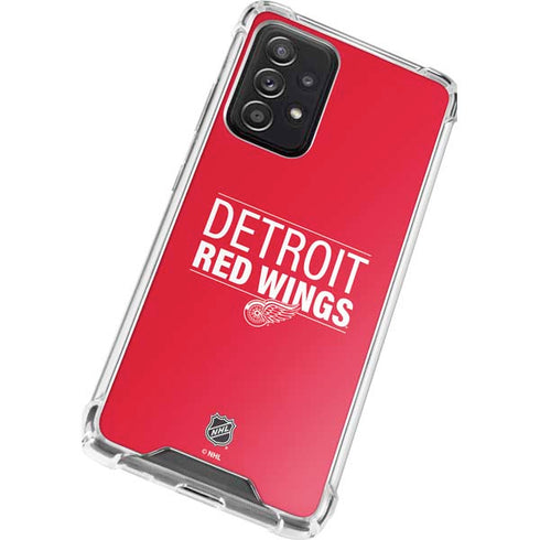 NHL Detroit Red Wings Lineup Galaxy A52 5G Clear Case