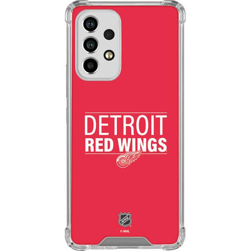 NHL Detroit Red Wings Lineup Galaxy A53 5G Clear Case
