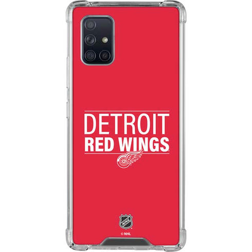 NHL Detroit Red Wings Lineup Galaxy A71 5G Clear Case