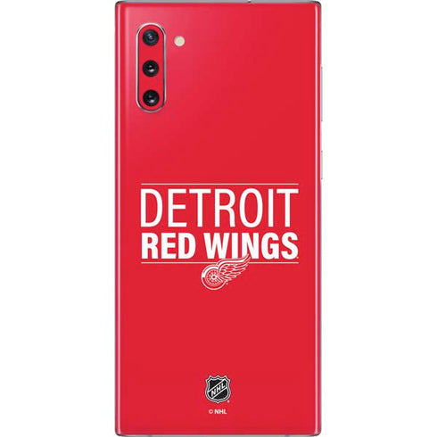 NHL Detroit Red Wings Lineup Galaxy Note 10 Skin