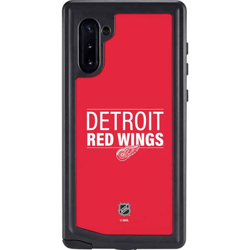NHL Detroit Red Wings Lineup Galaxy Note 10 Waterproof Case