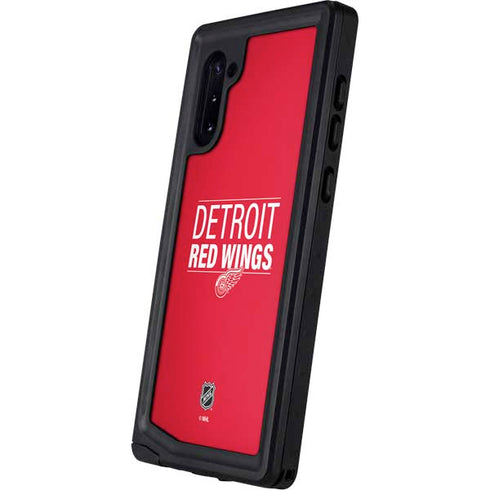 NHL Detroit Red Wings Lineup Galaxy Note 10 Waterproof Case