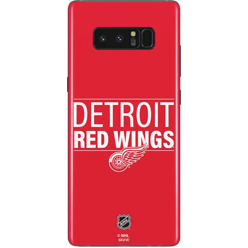 NHL Detroit Red Wings Lineup Galaxy Note 8 Skin