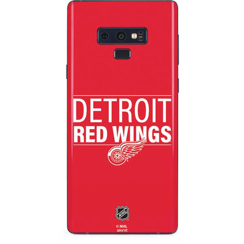 NHL Detroit Red Wings Lineup Galaxy Note 9 Skin