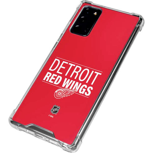 NHL Detroit Red Wings Lineup Galaxy Note20 5G Clear Case