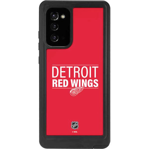 NHL Detroit Red Wings Lineup Galaxy Note20 5G Waterproof Case