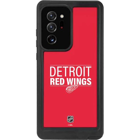 NHL Detroit Red Wings Lineup Galaxy Note20 Ultra 5G Waterproof Case