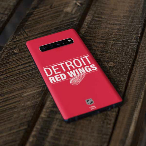 NHL Detroit Red Wings Lineup Galaxy S10 Plus Skin