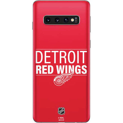 NHL Detroit Red Wings Lineup Galaxy S10 Skin
