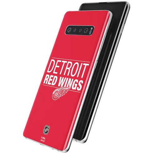 NHL Detroit Red Wings Lineup Galaxy S10 Skin