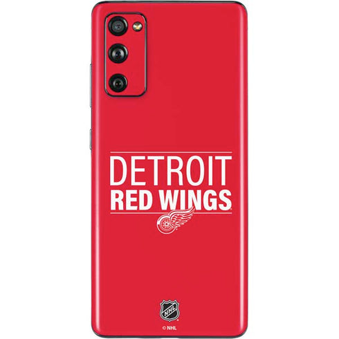 NHL Detroit Red Wings Lineup Galaxy S20 Fan Edition Skin