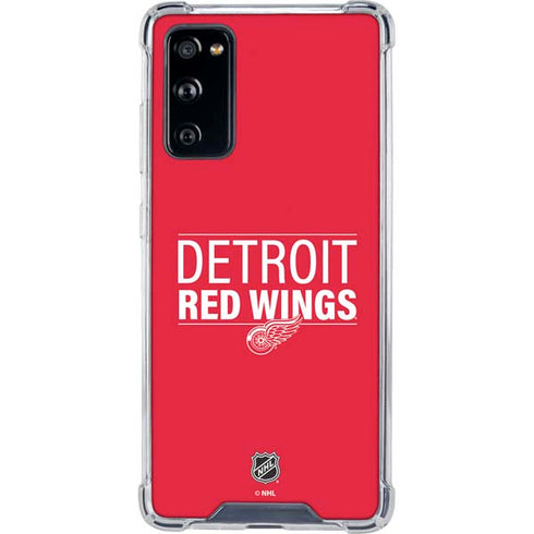 NHL Detroit Red Wings Lineup Galaxy S20 FE Clear Case