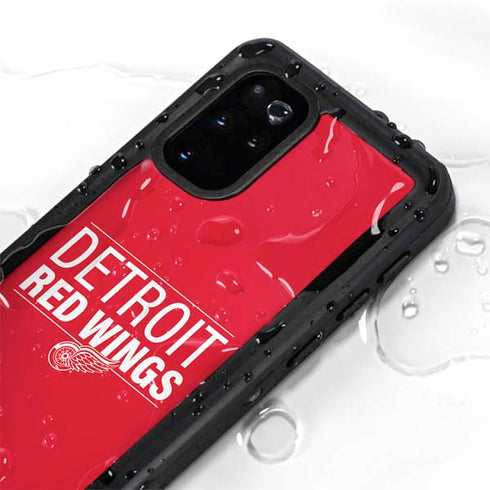 NHL Detroit Red Wings Lineup Galaxy S20 Plus Waterproof Case