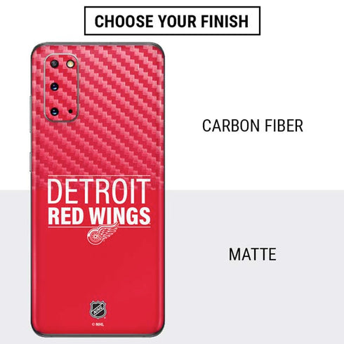 NHL Detroit Red Wings Lineup Galaxy S20 Skin